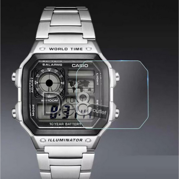 (Bukan Jam) [2 ชิ้น] Casio AE-1200 / AE-1300WH / WS-1600H ฟิล์มกันรอยหน้าจอนาฬิกา (ไม่ใช่กระจกนิรภัย)