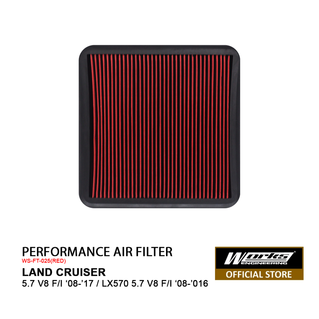 LAND CRUISER 5.7 V8 F/I 08-17 / LX570 5.7 V8 F/I 08-016 - WORKS AIR FILTER