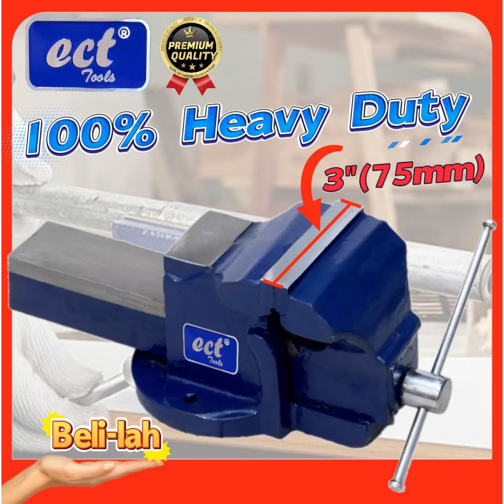 ECT Tools 3" & 4" เครื่องมือหนีบ Vice Super Heavy Duty Clamp Vice Bench Vise Clamp