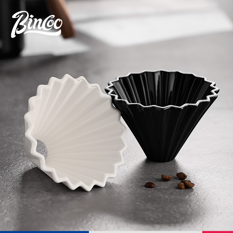 Bincoo Pour-Over Coffee Ceramic Cake Dripper Origami Dripper