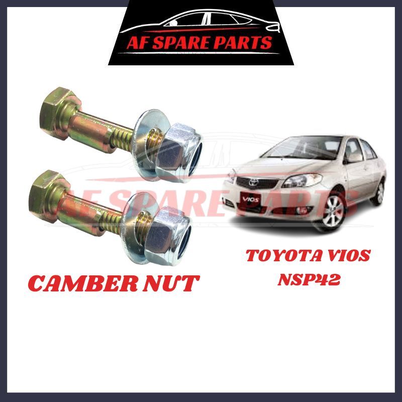 Toyota Camber Chamber Nut Vios NCP42 Camber Nut Front Alignment Camber Bolt Chamber Nut Skru Depan