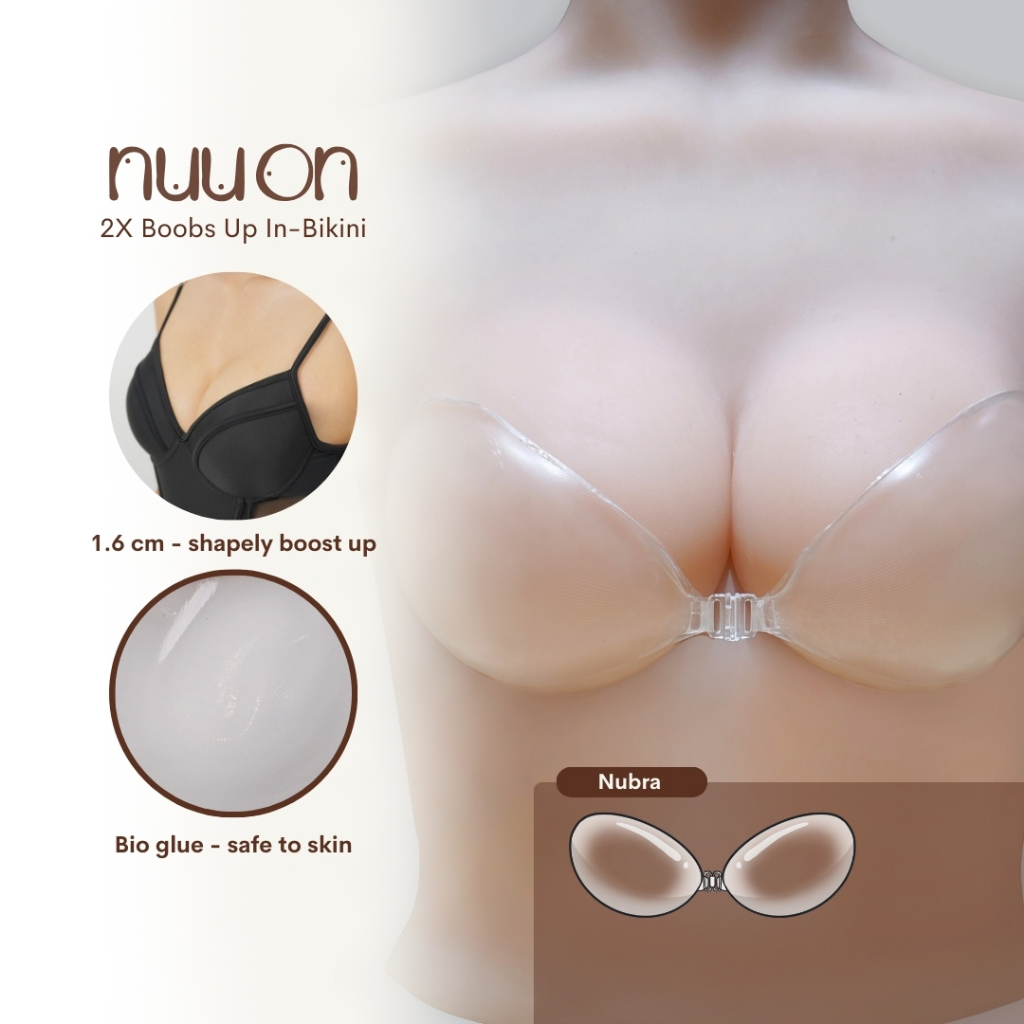 Adelais 2X Boobs Up Nubra In Bikini Transparent - Size A/B/C Cup (1.6CM)