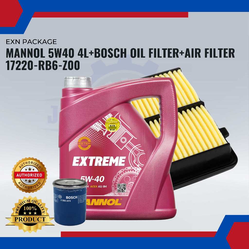 COMBO PACKAGE HONDA CITY TMO (MANNOL 5W40)