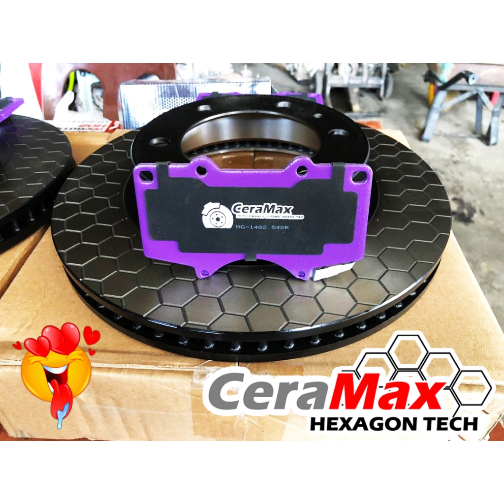 ISUZU DMAX CERAMAX HEXAGON ด้านหน้าโรเตอร์ D-MAX TFR/S 08-12 MX7462 CHEVROLET COLORADO CAB PICK UP