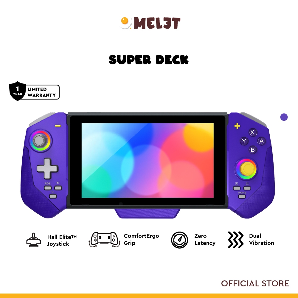 ไข่เจียว Super Deck สําหรับ Nintendo Switch & OLED Gameboy Retro Handheld Gaming Hall Effect Zero Drift