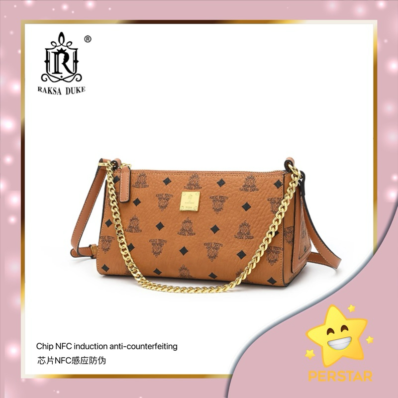 R RAKSA DUKE Triangle bag กระเป๋าสะพายข้างสุดหรู