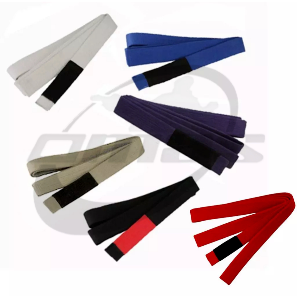 AMAS Jiu-Jitsu เข็มขัดเทควันโดคาราเต้ Silat Dua Lilit รอบคู่ AB1018C2R