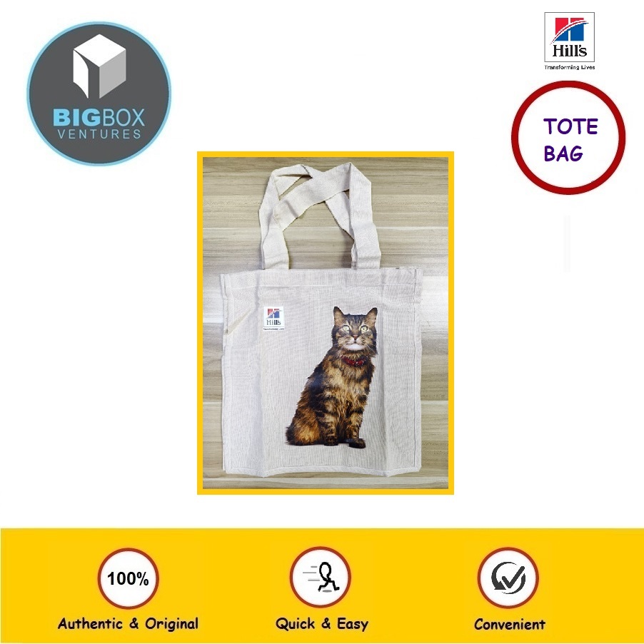 Hills Tote Bag with Cat Image – 35CM x 35CM x 9CM