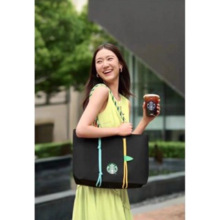 Starbucks กระเป๋าทรงโท้ท ขนาดใหญ่ สําหรับใส่เกี๊ยว เทศกาล