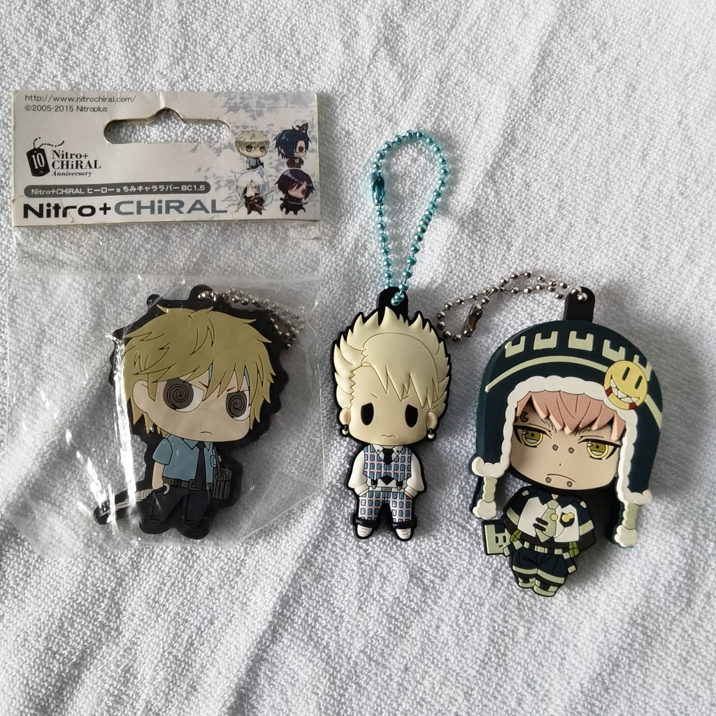 คอลเลกชันพวงกุญแจยาง Nitro+ CHiRAL OFFICIAL