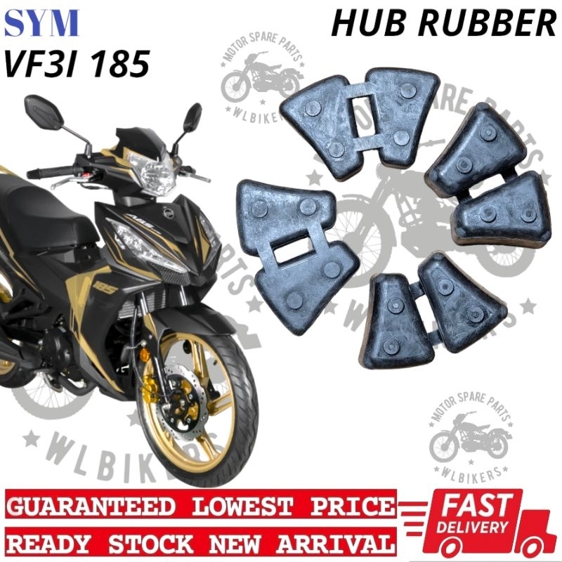 SYM VF3I 185 HUB RUBBER SPROCKET GETAH CLUTCH HUB RUBBER BELAKANG REAR WHEEL PANEL HUB-ใหม่ COMING-
