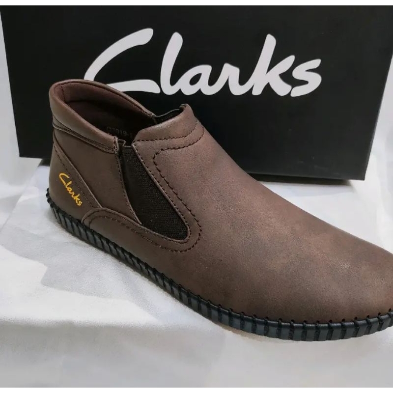 รองเท้าหนังคลาร์ก Kasut kulit Clarks รองเท้าเจ้าหน้าที่ จัดส่งใน 24 ชั่วโมง Kasut Hitam Tapak Jahit