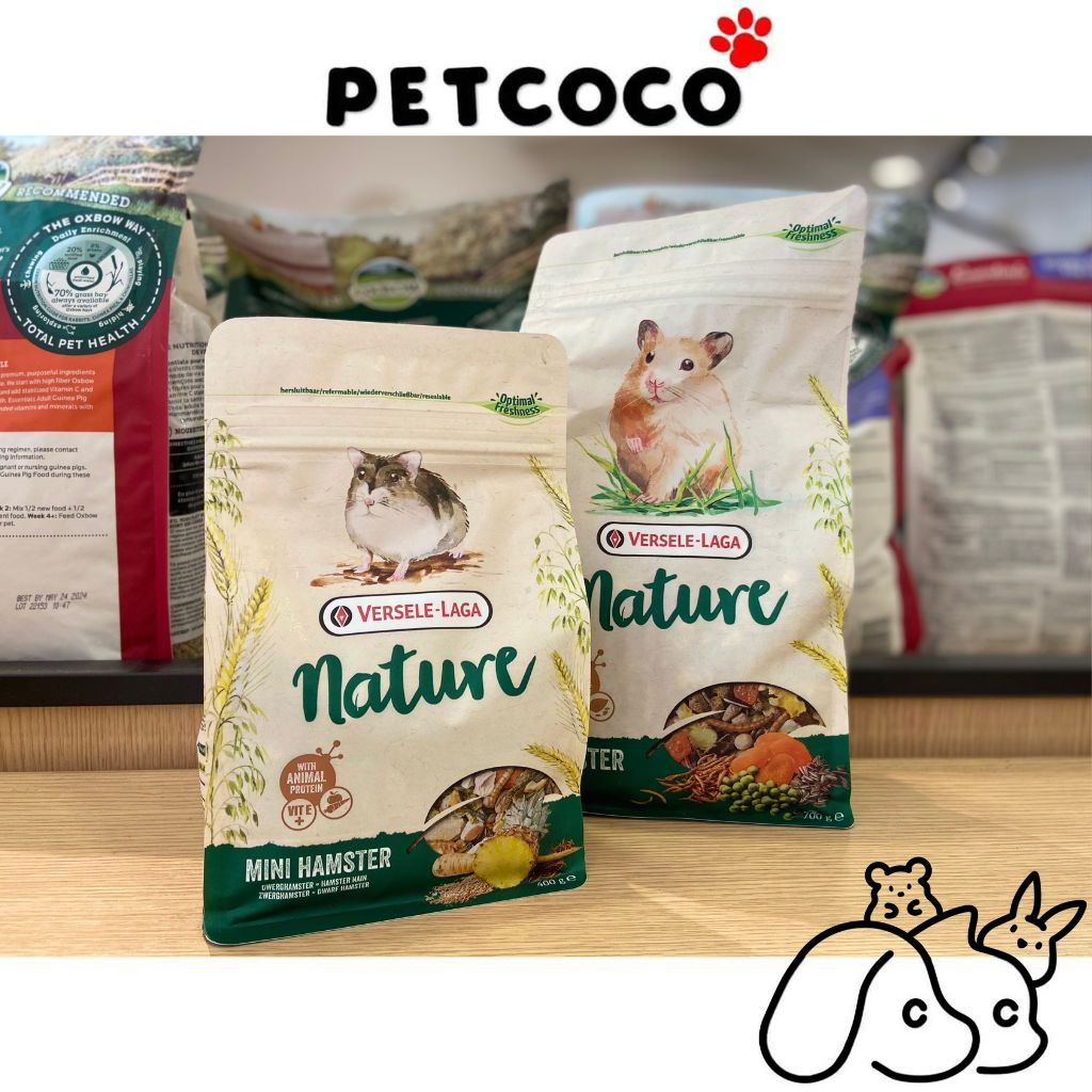 PetCoCoCo 🐾 Versele Laga Nature Hamster & Mini Hamster/Belgium (Versailles) อาหารหนูแฮมสเตอร์สีทองระ