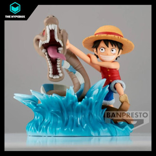 Banpresto - โลโก้ ONE PIECE WORLD COLLECTABLE FIGURE LOG STORIES-MONKEY.D.LUFFY VS LOCAL SEA MONSTER-