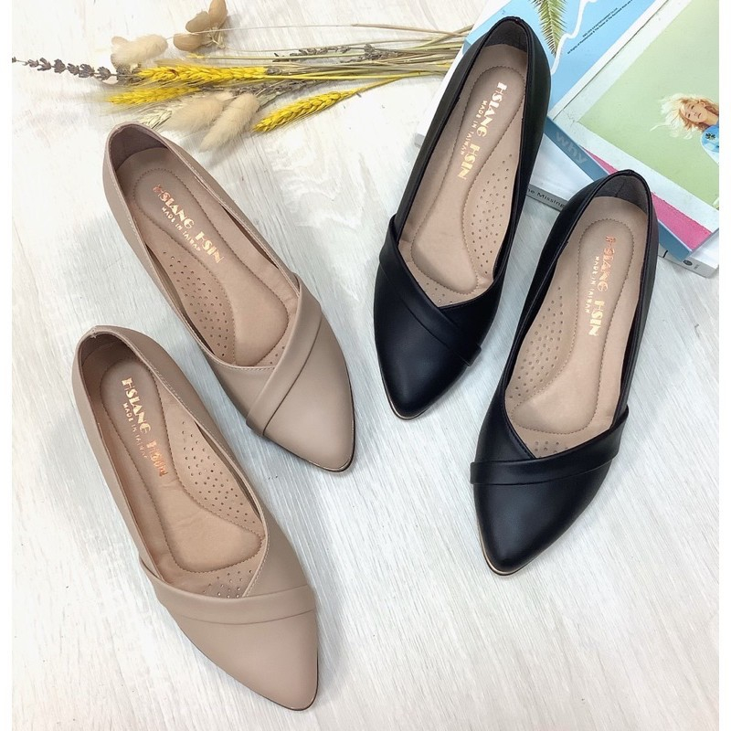 Nini ️Daily Shipping ️ Wedge Heels Soft-Sole Shoes/Black Pumps Low- Heel Shoes/Wedge Shoes/Work Shoe