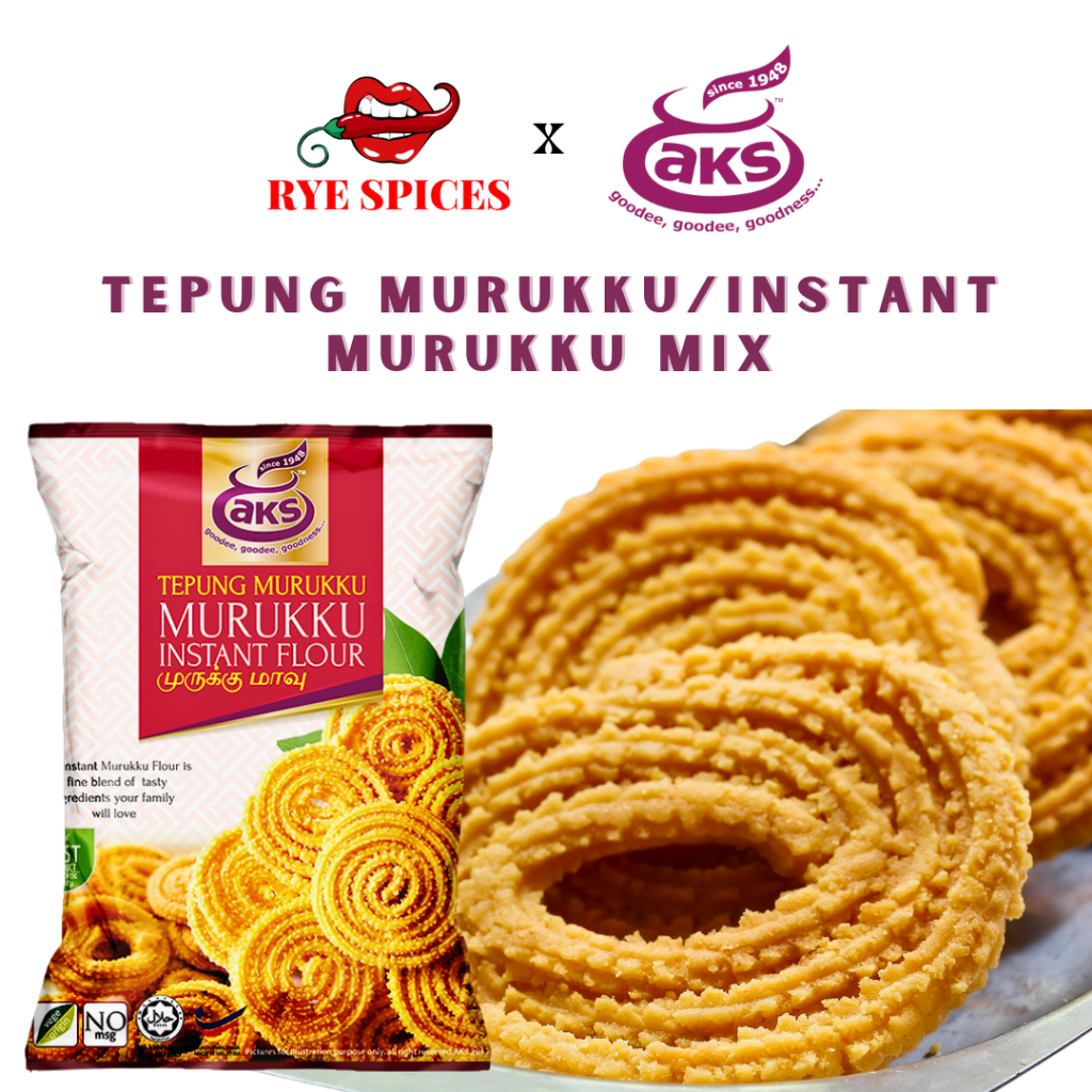 แป้ง AKS Murukku / AKS มุรุคคุกึ่งสําเร็จรูป 500g ฮาลาล