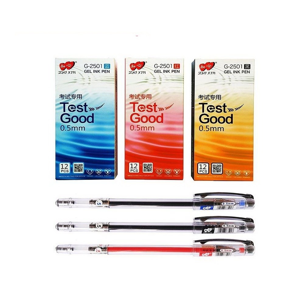 ZHI XIN LOVEIN TEST GOOD GEL PEN 0.5 มม. ปากกาหัวใจ (G-2501 ) / ราคาต่อ 1 ชิ้น