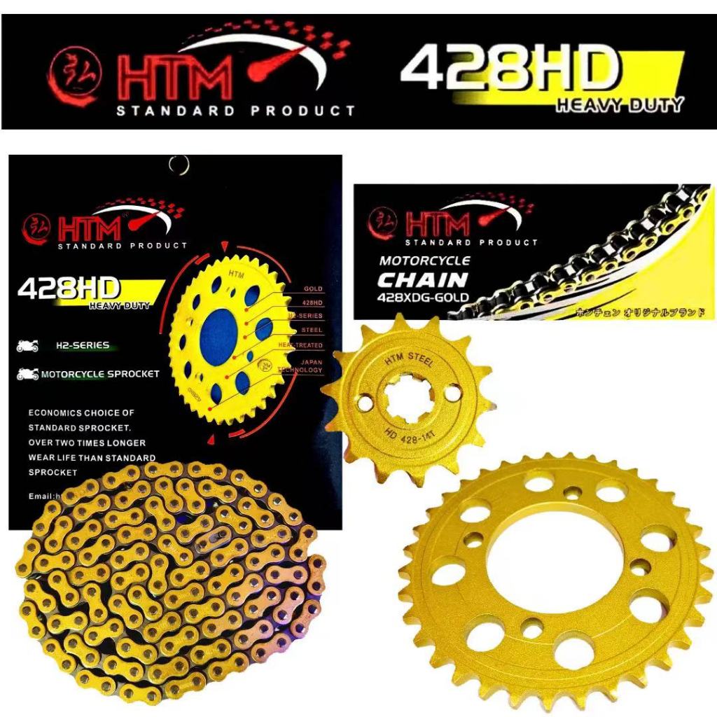 428XDG-128L SRL115 SRL115I YAMAHA SPROCKET HTM SPROCKET SET MOTORCYCLE -HTM2020