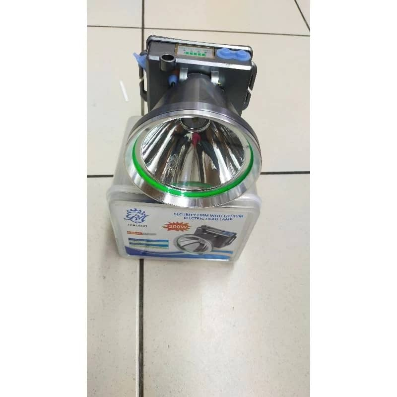 HEAD LAMP BM 999 แบบชาร์จไฟได้กลางแจ้ง 200W ไฟหน้ายาวสําหรับงานหนัก
