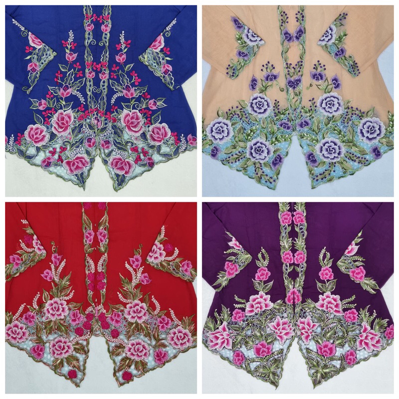 Kebaya Nyonya Top - Size S (พร้อมกระดุม)