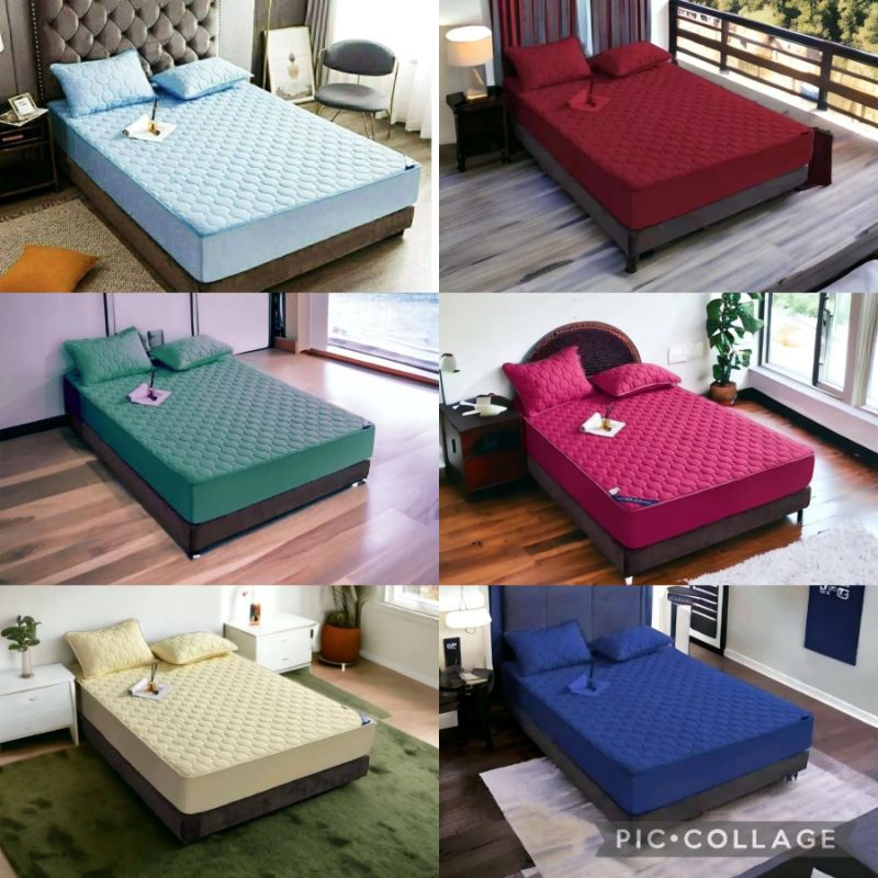 Chadar Hotel Hilton 3in 1 ผ้าปูที่นอนขนาดควีนแอนด์คิงสําหรับตกแต่งบ้าน X100% cotton,floral, ผ้าปูที่