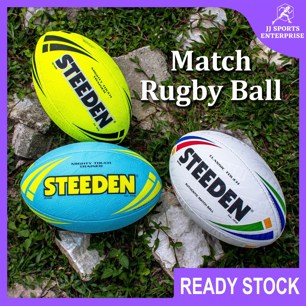 Steeden Rugby Ball Classic Touch Steeden Mighty Touch Rugby Ball Bola Ragbi