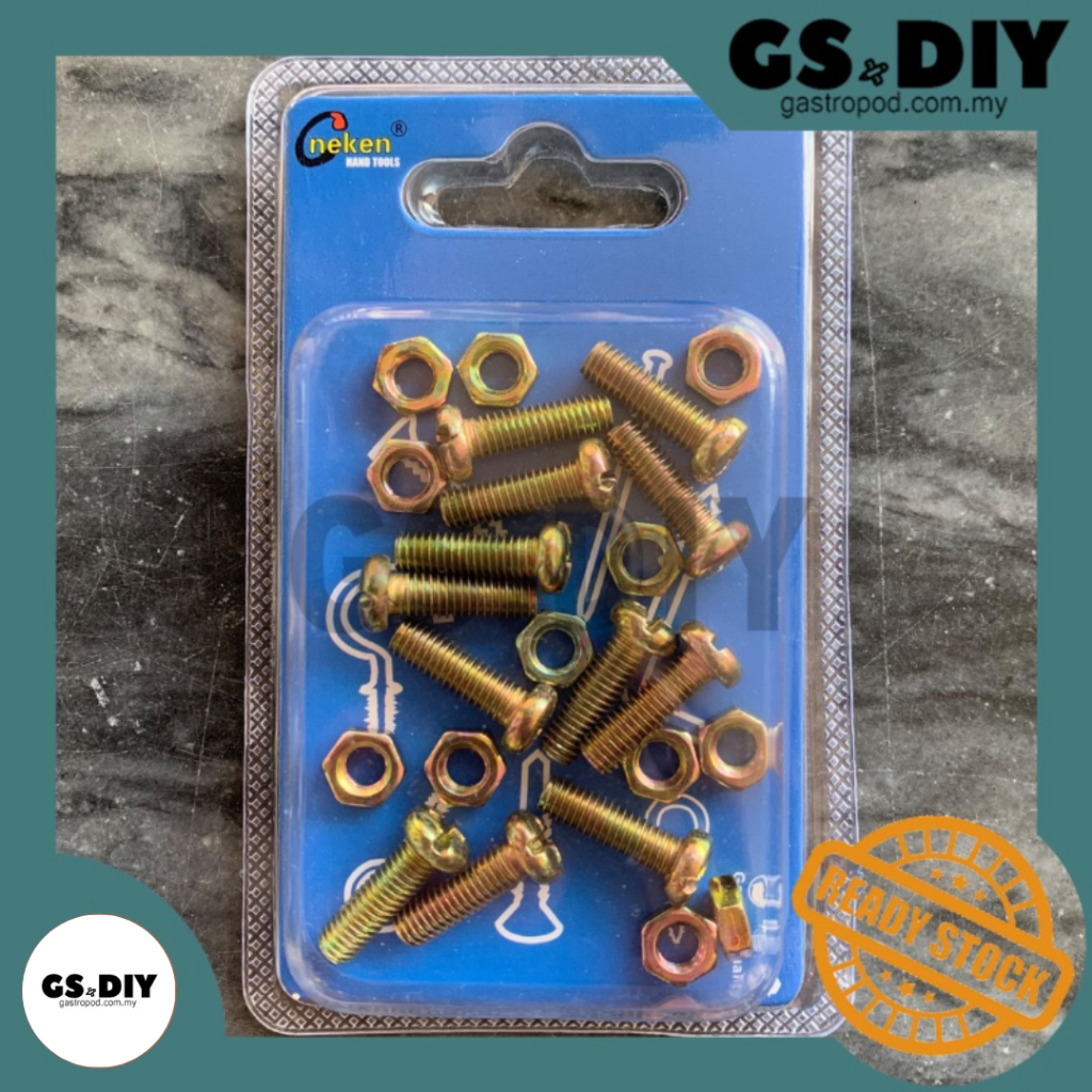 🏷️YELLOW ZINC PH BOLTS&NUTS ด้ายกลมเกลียวเกลียว