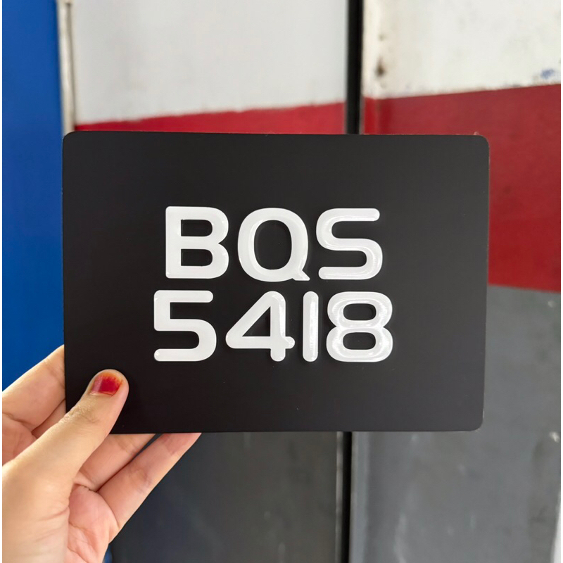 🔥บี🔥 NUMBER PLATE KETUK ALUMINIUM MOTOR