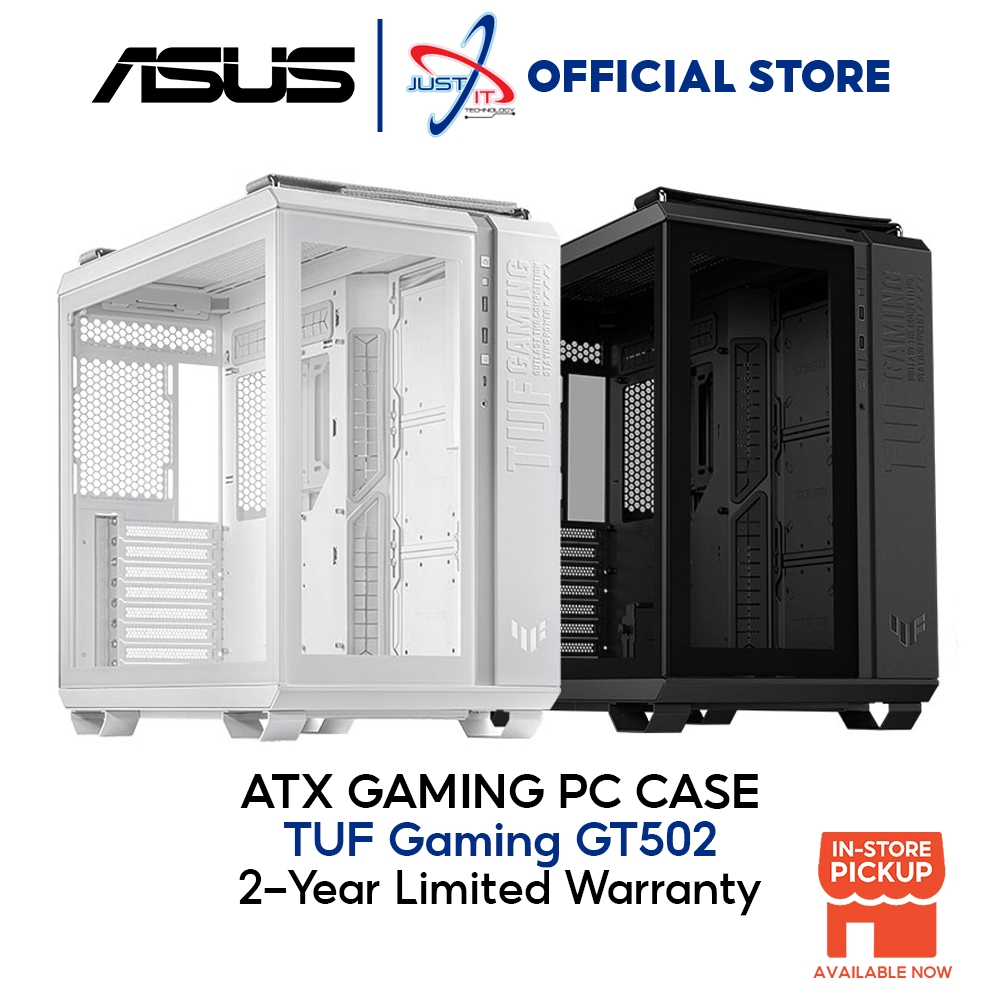 Asus TUF GAMING GT502 ATX CASE (สีดํา/ขาว)