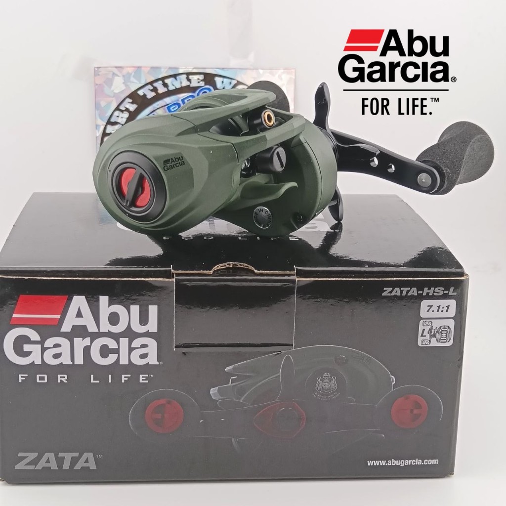 ABU GARCIA ZATA LEFT HANDLE / KAYUHAN KIRI BAITCASTING FISHING REEL