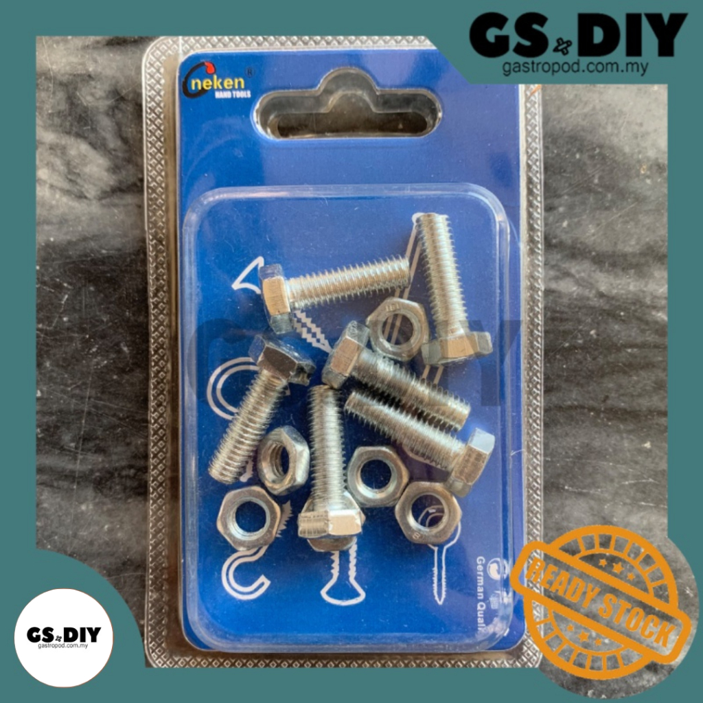 🏷️HEXAGON BOLTS&NUTS 六角螺丝配螺母