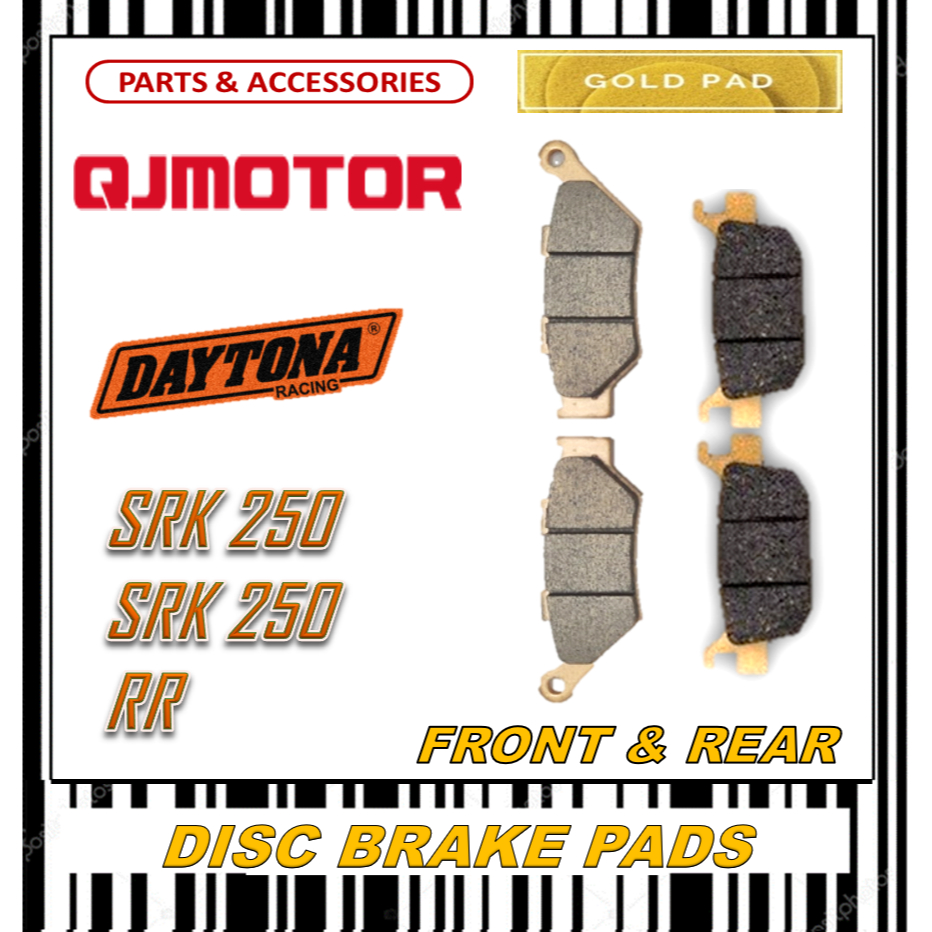 ผ้าเบรกเครื่องยนต์ QJ SRK 250 SRK 250RR GOLD QUALITY