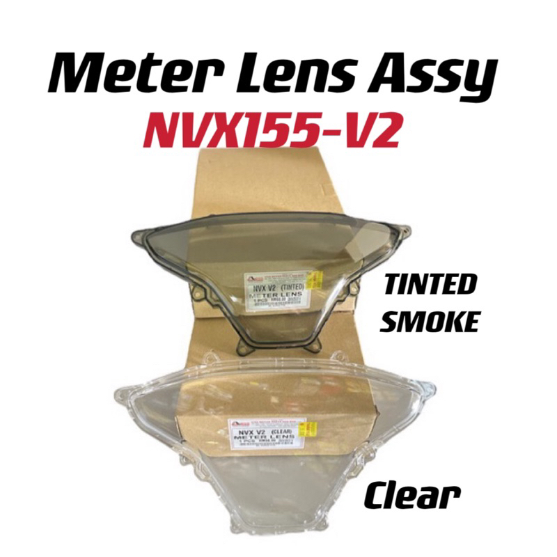 NVX 155 V2 METER เลนส์ ASSY NVX 155 NVX155 V2 METER SPEEDOMETER ASSY (CLEAR/TINTED SMOKE)