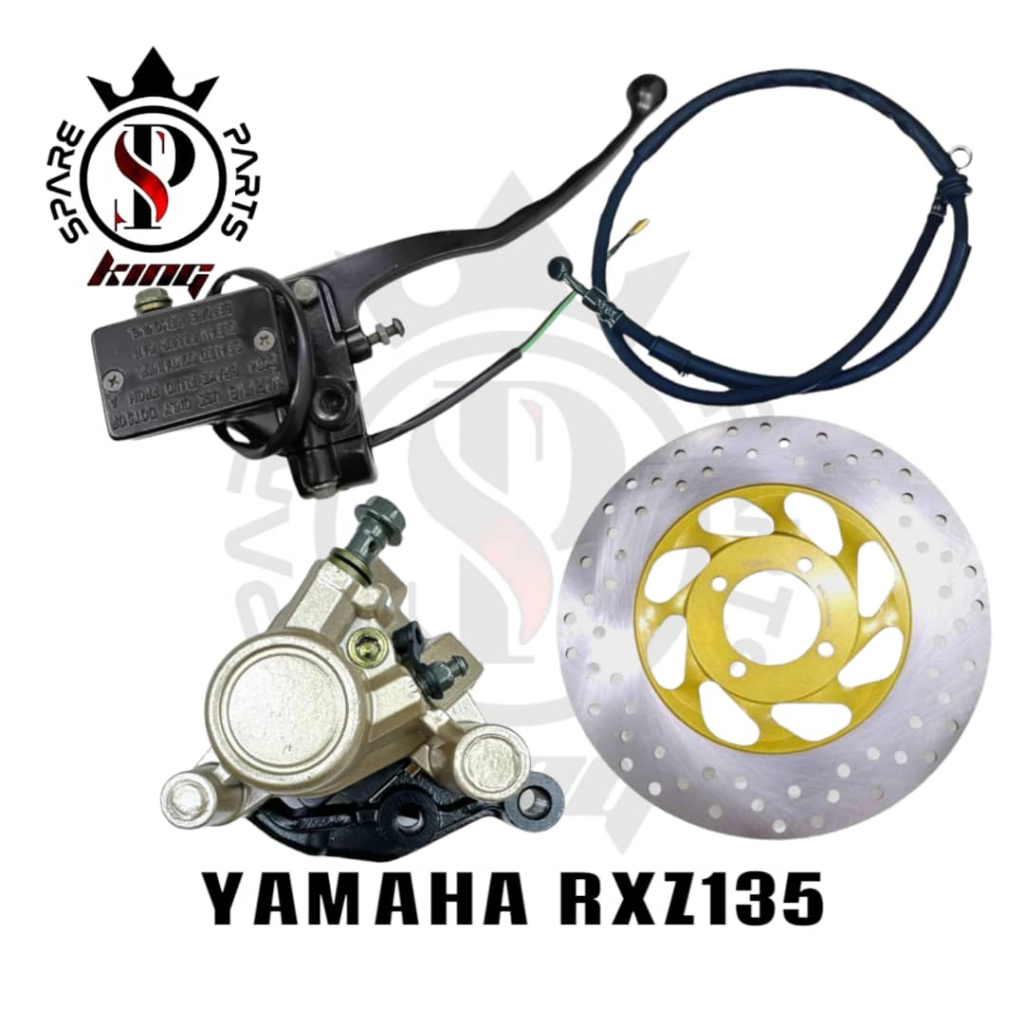 YAMAHA RXZ135 RXZ 135 ชุดปั๊มดิสก์เบรกหน้า ชุดเต็มพร้อมชุดดิสก์เบรก RXZ ชุดเต็มชุดเบรก