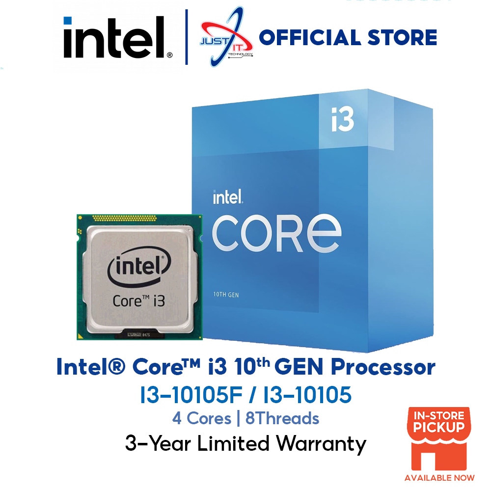 INTEL I3-10105F / I3-10105 3.7GHZ 6MB CACHE LGA1200 Processor