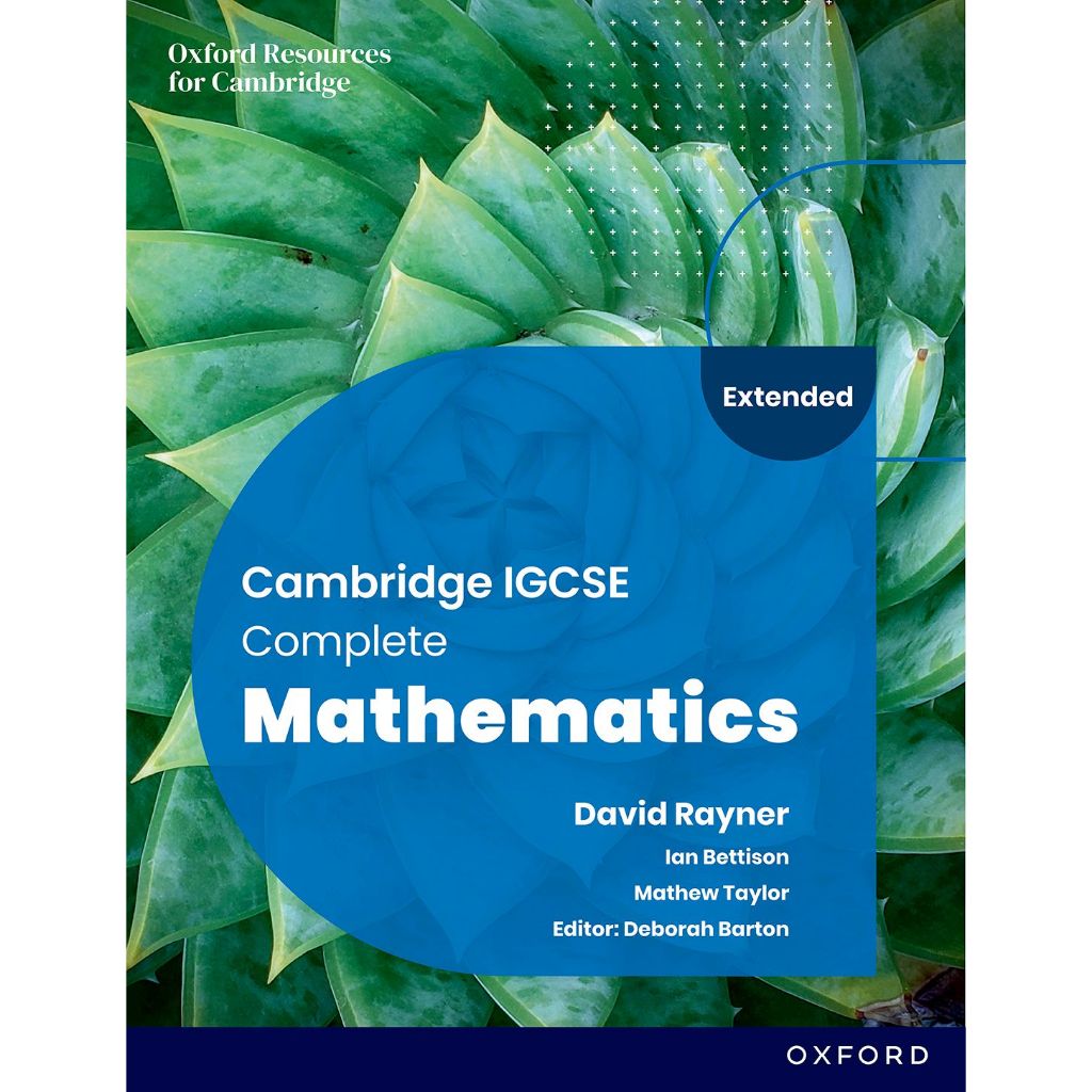 Cambridge IGCSE คณิตศาสตร์สมบูรณ์ ขยาย: หนังสือนักเรียน Sixth Edition