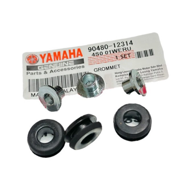 Y125Z / Y100 / Y110 / FRONT MUDGUARD RUBBER+BUSH บังโคลนหน้าบังโคลน RUBBER BUSH SET Yamaha Y100 Lagenda SRX SS2