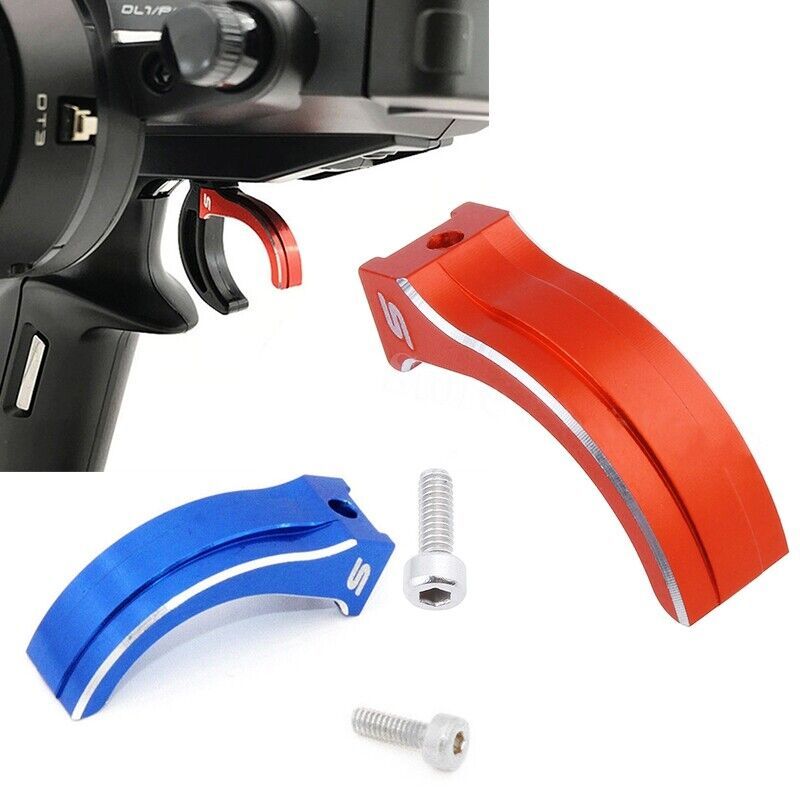 อลูมิเนียมคันเร่ง Trigger Clasp สําหรับ FUTABA 4PX 4PXR 7PX 7PXR เครื่องส่งสัญญาณอุปกรณ์เสริม