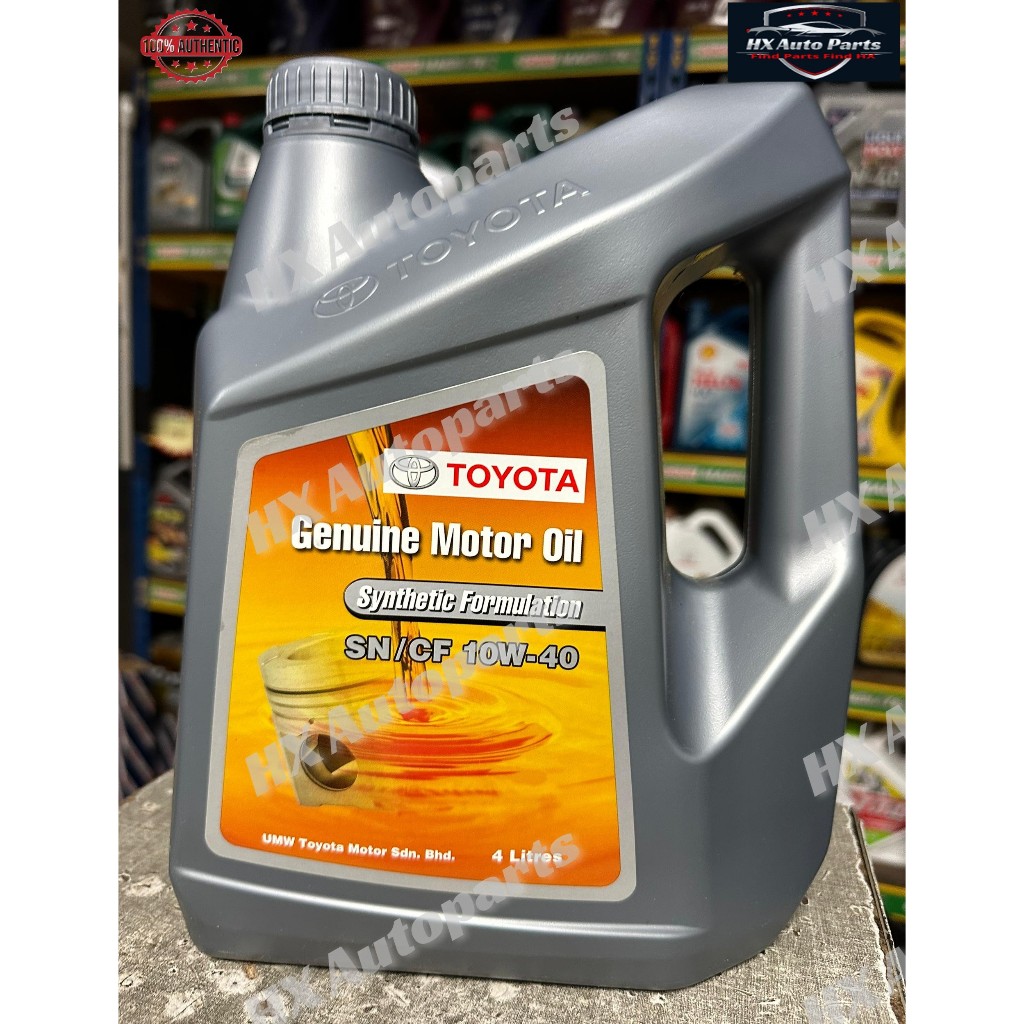 TOYOTA SEMI SYNTHETIC 10W-40 ENGINE OIL, 4L.