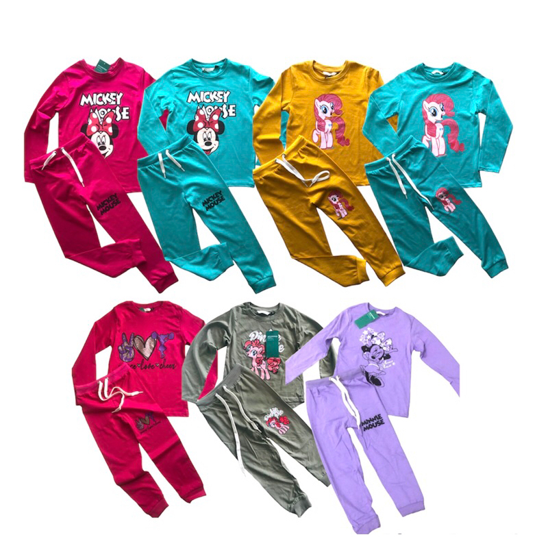 ️CLEARANCE ️Premium Playset Longpant Sz 2-10y Baju Set kanak2 perempuan