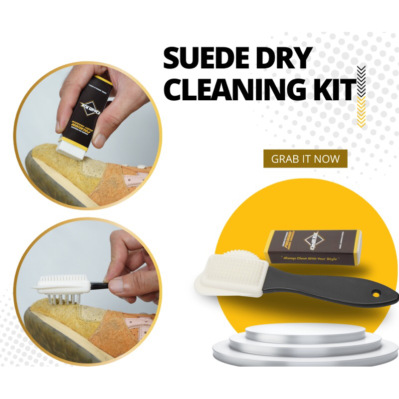 ชุดทําความสะอาดแห้ง Cleankix Suede (Eraser + แปรงเครป)