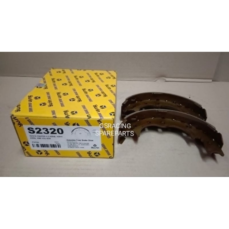 HINO XZU422R / COASTAR 4.2 HZB40 HZB41 WU710 HAND BRAKE SHOE (LINING 45MM)(YUSIN)