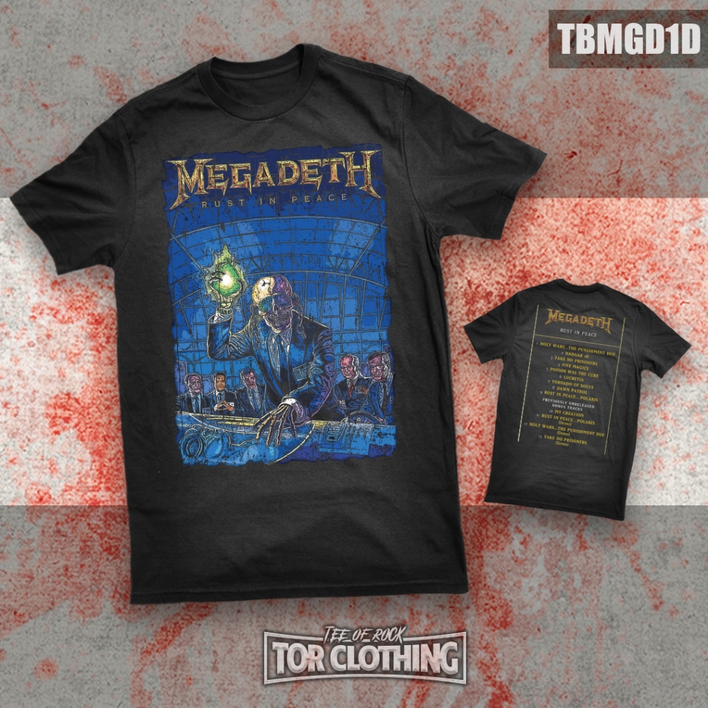 เสื้อยืด Megadeth - Rust In Peace - Band Metal - (TBMGD1D) Tor Clothing