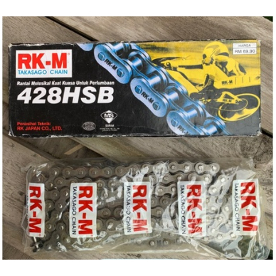 RKM RK-M 428HSB 428H 428 H CHAIN / SPROCKET CHAIN 428M 100L 122L 132L