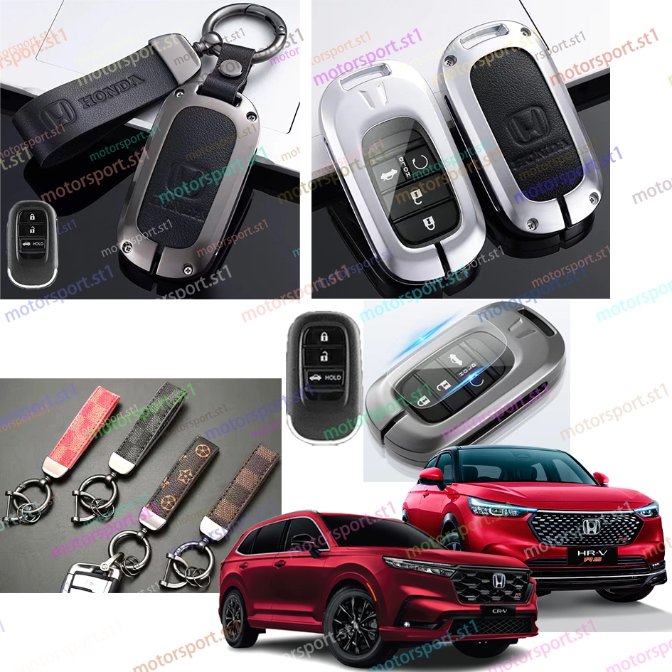 Honda CRV 2024-2025 HRV 2022-2025 ฝาครอบโลหะ Key Chain สําหรับ CRV 2024 HRV 2022 1.5 อุปกรณ์เสริม