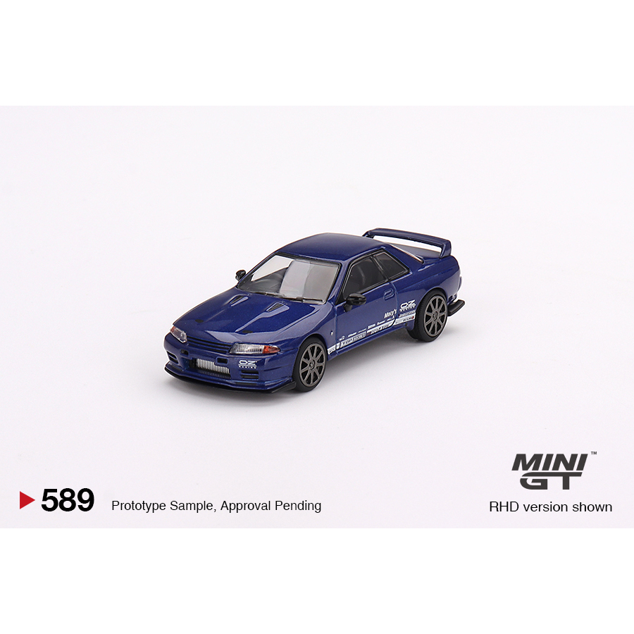 MINI GT 589 NISSAN SKYLINE GTR TOP SECRET METALLIC BLUE (R32)