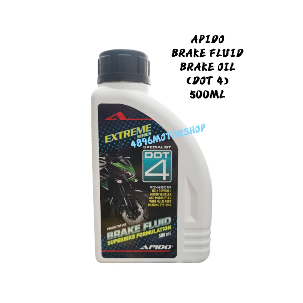 APIDO DOT4 DOT3 BRAKE FLUID BREK OIL DOT 4 ( 500ML ) DOT 3 ( 300ML )