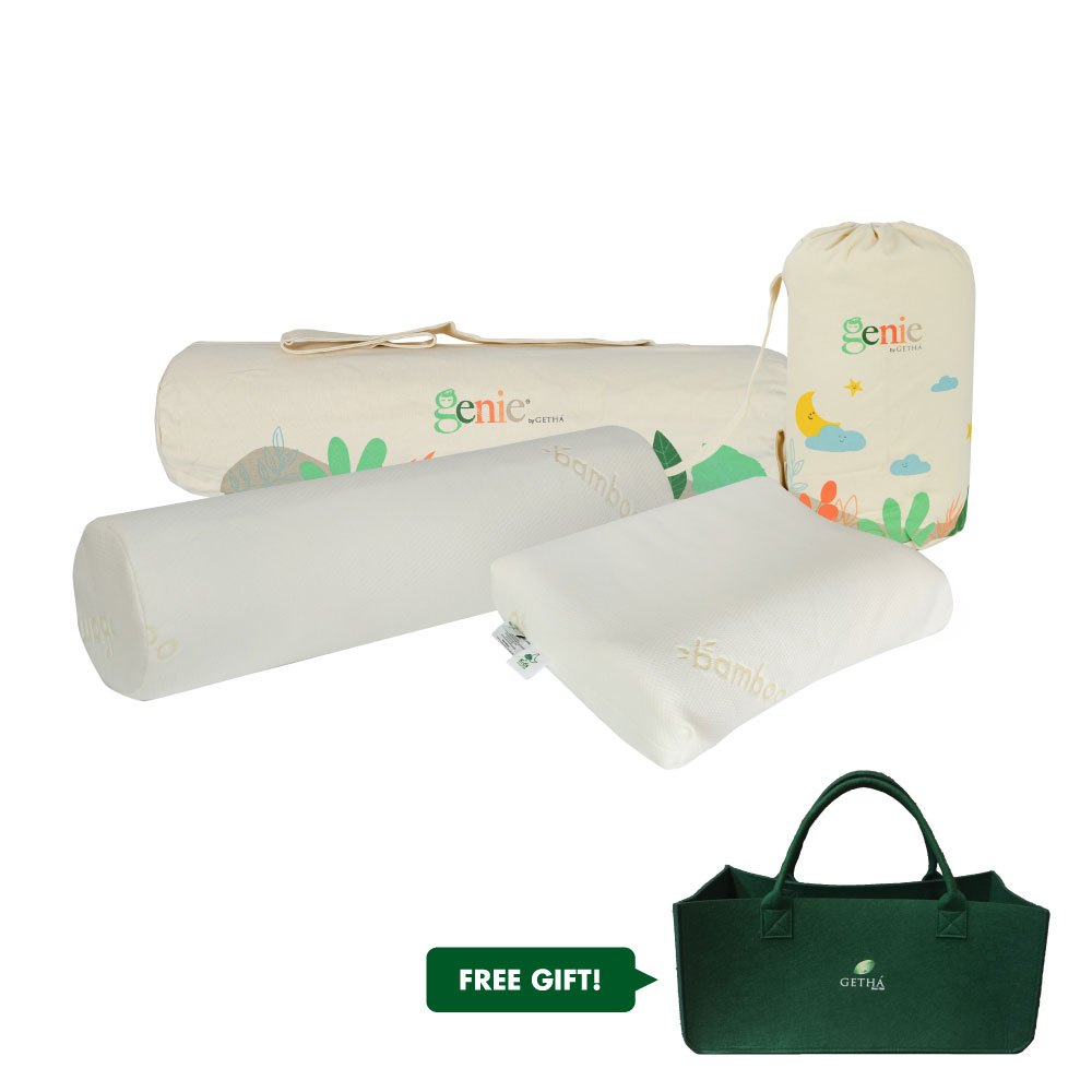 Getha Genie Kids Combo - หมอน Genie 3D Junior + หมอนข้าง Genie Kid/ หมอนเด็ก