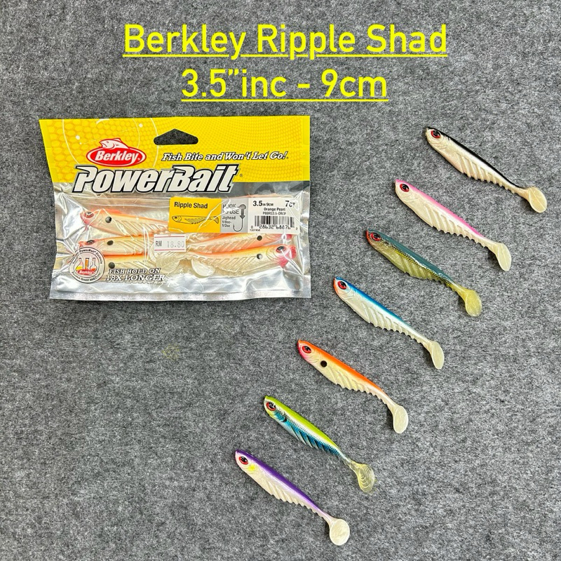 Berkley Powerbait Ripple Shad 3.5Inc Softplastic