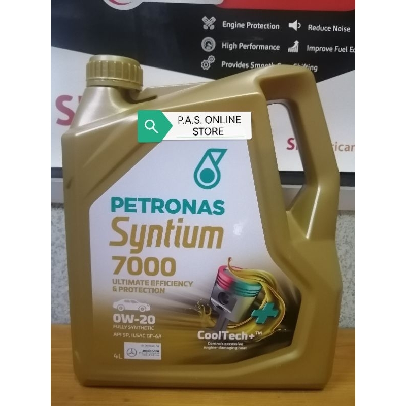 PETRONAS SYNTIUM 7000 0W20 4L FULLY SYNTHETIC ENGINE OIL API SP, ILSC GF-6A